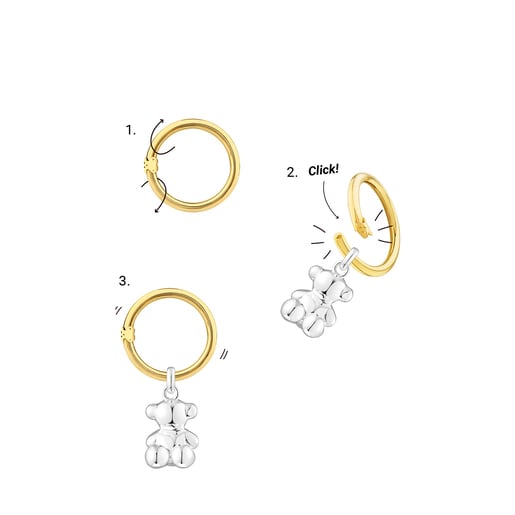 טבעת Hold Oval בינונית מכסף