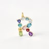 Colgante de oro letra R con gemas TOUS ATELIER