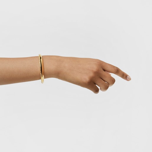 Pulsera con baño de oro 18 kt sobre plata Dybe