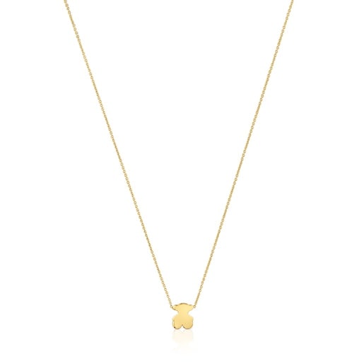Collana corta in oro con motivo a orsetto di 8 mm Sweet Dolls