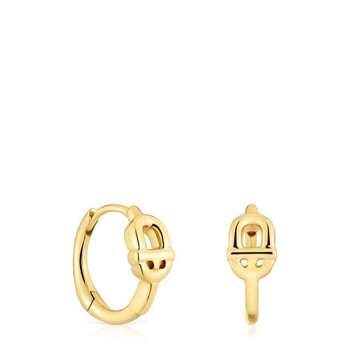 Brincos de argola em ouro TOUS MANIFESTO