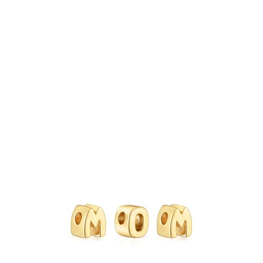 מארז צ'ארמס TOUS Mom בציפוי זהב 18 קראט על כסף